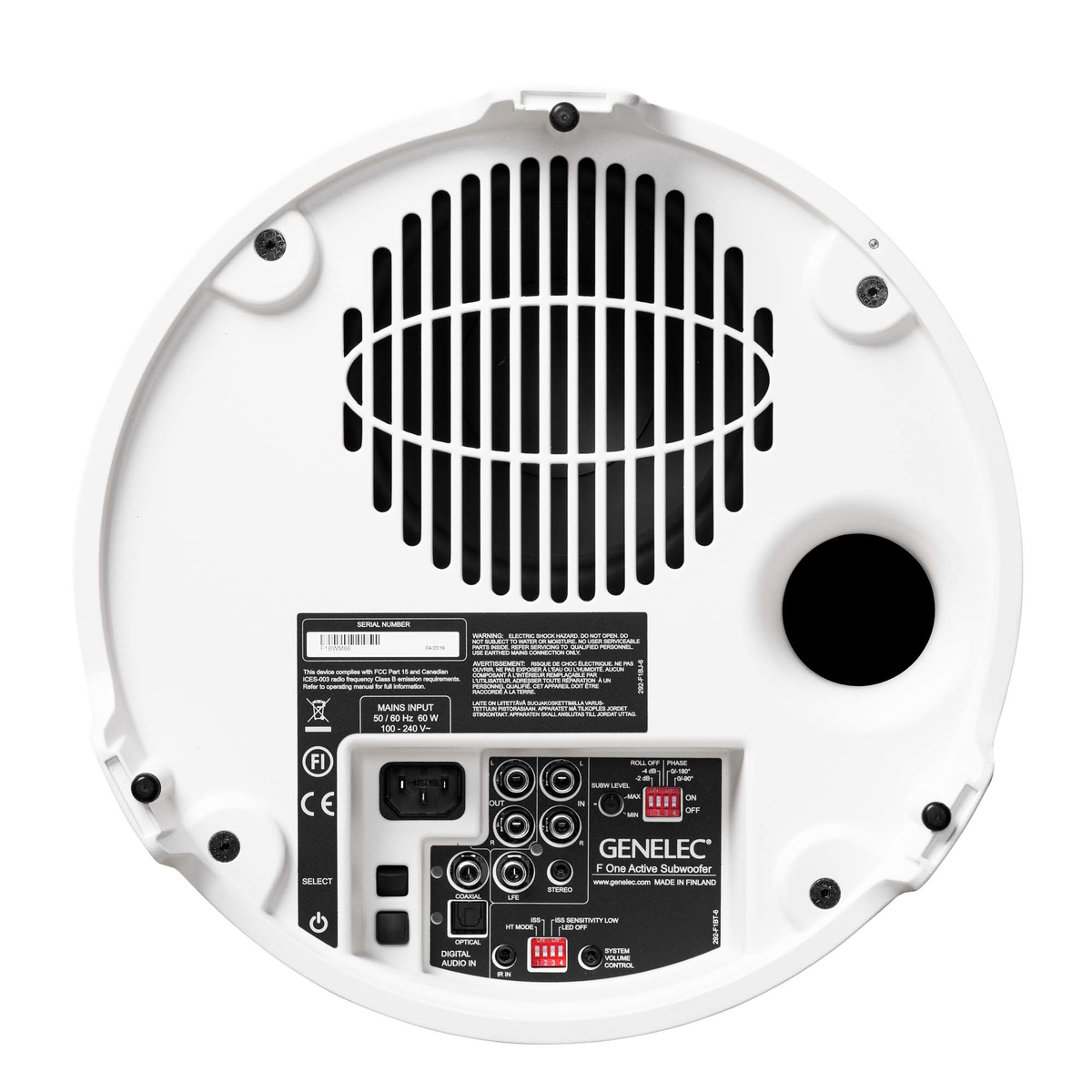 Caisson de basses actif F One Blanc